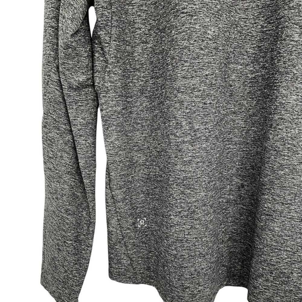 Lululemon Surge Warm 1/2 Zip Pullover Shirt Heathered Black Size Large L - Picture 5 of 7